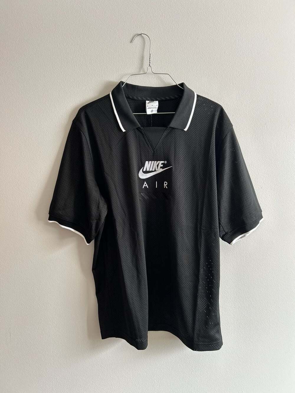 Nike NSW Oversized Football Mens Jersey Black White HJ0303-010 – ,